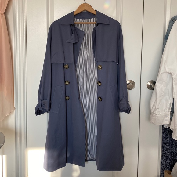 Blue Jazzevar Trenchcoat - Picture 2 of 15
